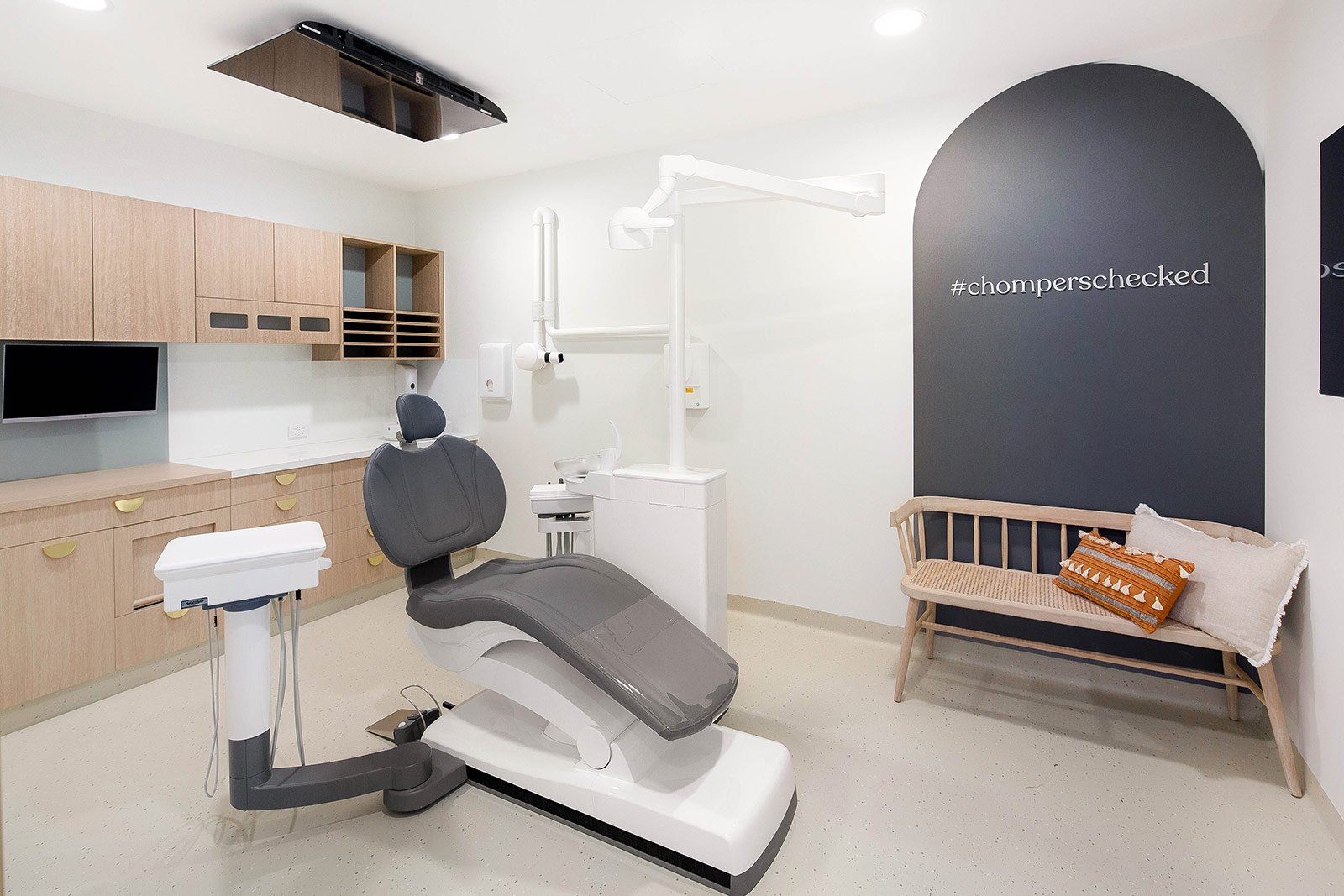 Inside Chomp Dental examination room